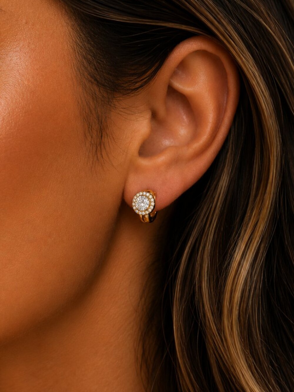 “Juliette” petite demi hoops